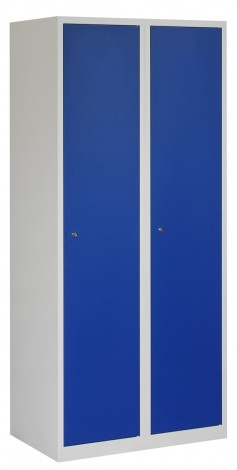 Garderobekast 2 deurs met schoon/vuil verdeling (180x80x50cm)