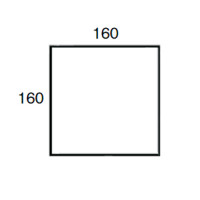 Vergadertafel vierkant 160x160cm