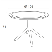 Sky table 105