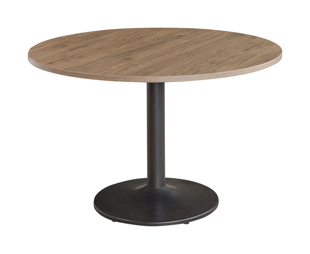 Buroflex tafel rond 120cm op kolomvoet