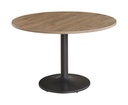 Buroflex tafel rond 120cm op kolomvoet