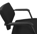 Buroflex 930 vergaderstoel sledeframe zwart/stof zwart