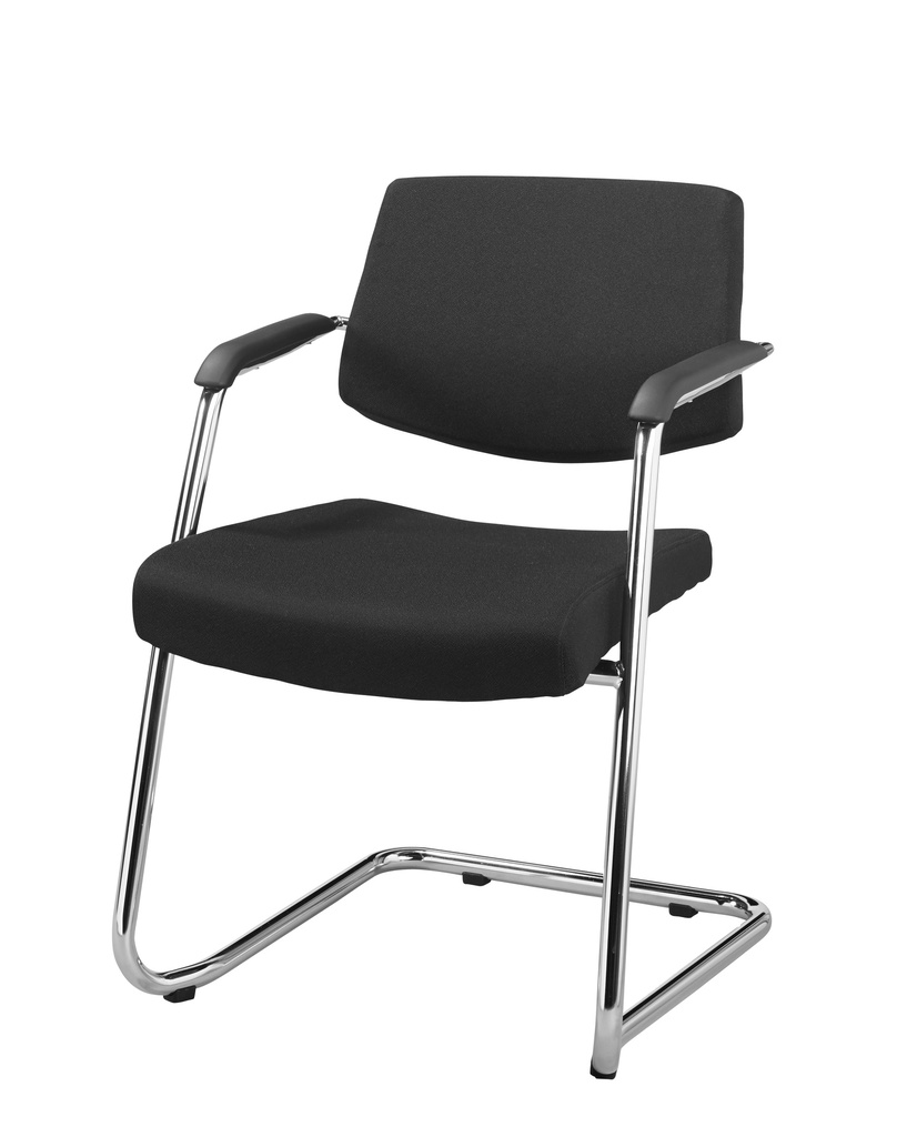 Buroflex vergaderstoel sledeframe lage rug
