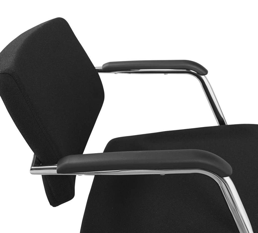 Buroflex vergaderstoel sledeframe lage rug
