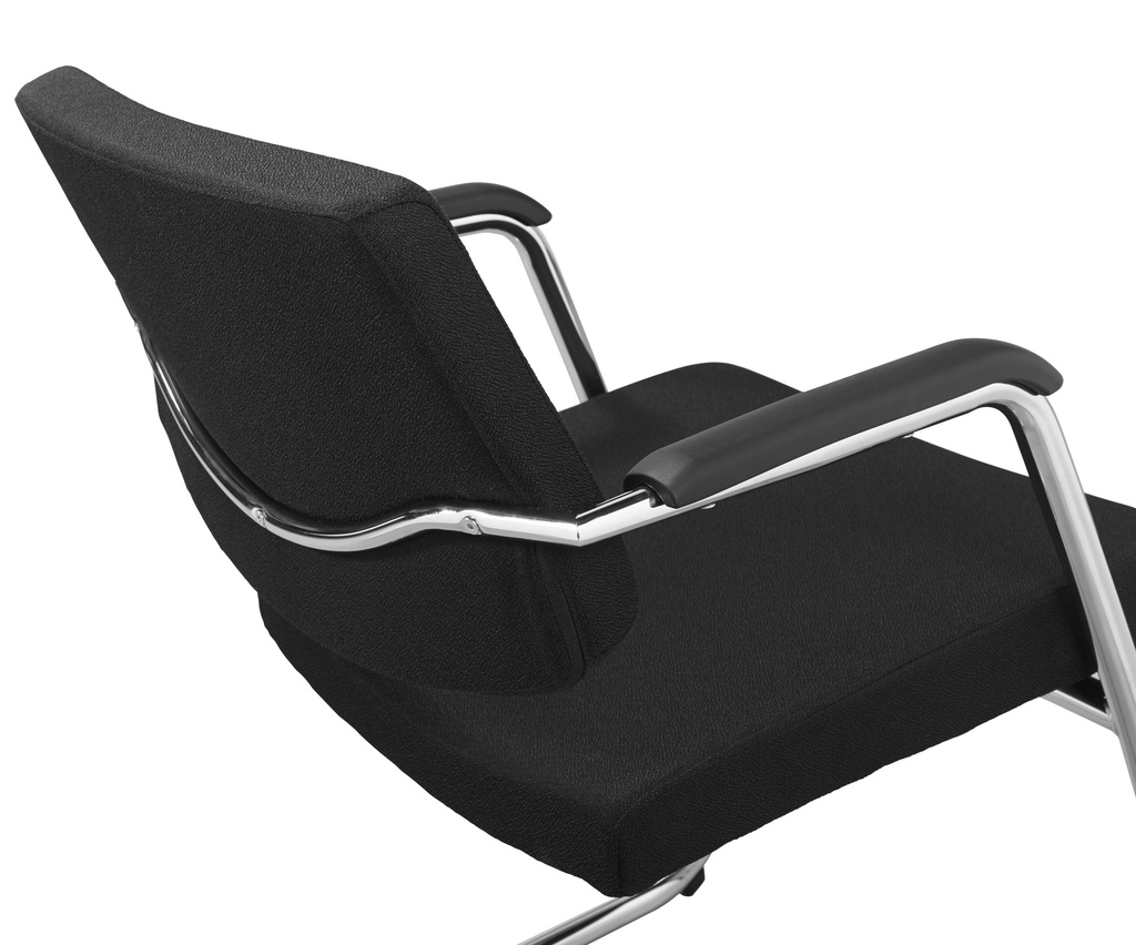 Buroflex vergaderstoel sledeframe lage rug
