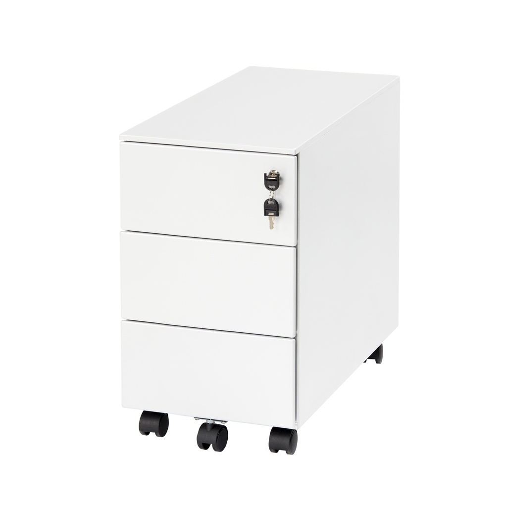 Buroflex verrijdbaar smal ladeblok met 3 laden