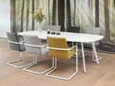 Buroflex Swift Deens ovaal vergadertafel 240x120/90cm 