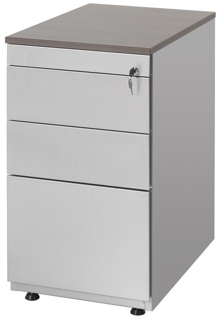 Buroflex staand ladeblok met 3 laden, pennenlade en topblad