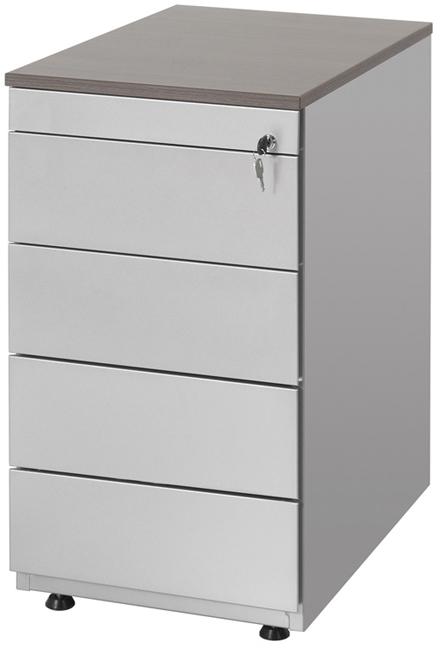 Buroflex staand ladeblok met 4 laden, pennenlade en topblad