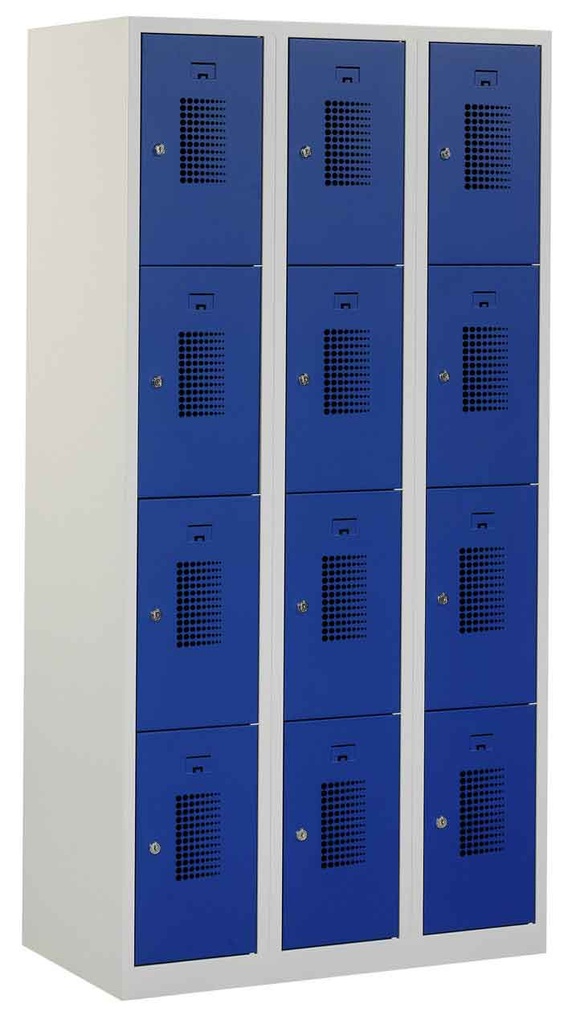 Flex lockerkast 3x 4-vaks 30cm breed