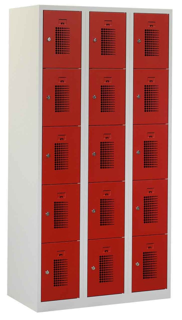 Flex lockerkast 3x 5-vaks 30cm breed