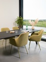 Lola 4-poots stoel met gestoffeerde kuip