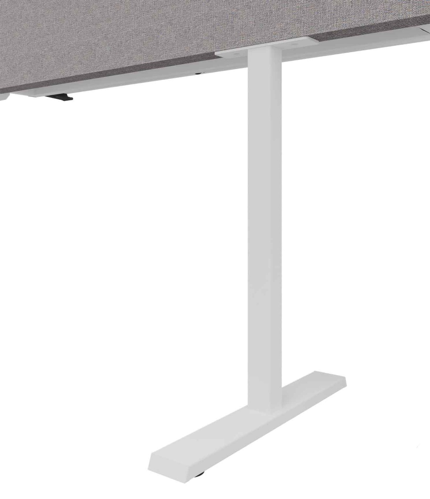 NYK akoestische bureaudivider 120cm hoog met aluminium kader