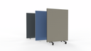 NYK akoestische roomdivider 200cm hoog met aluminium kader