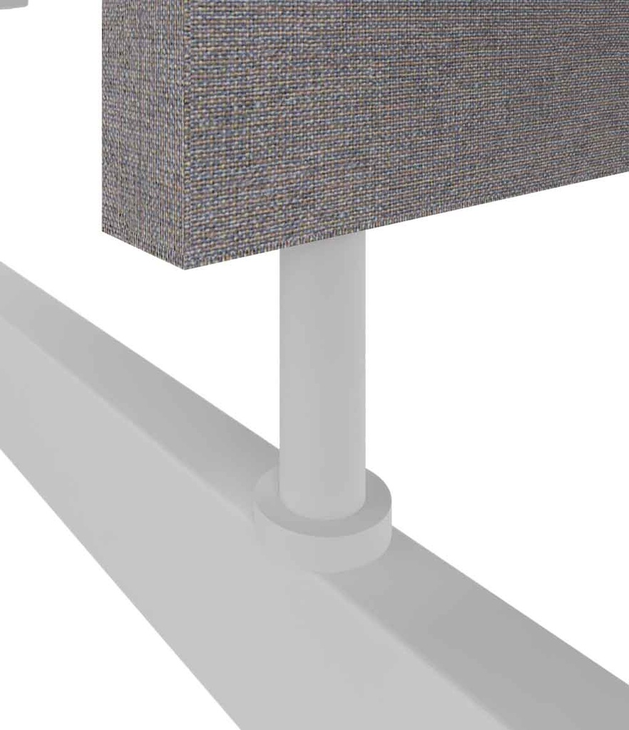 NYK akoestische tussenwand 70cm hoog met aluminium kader