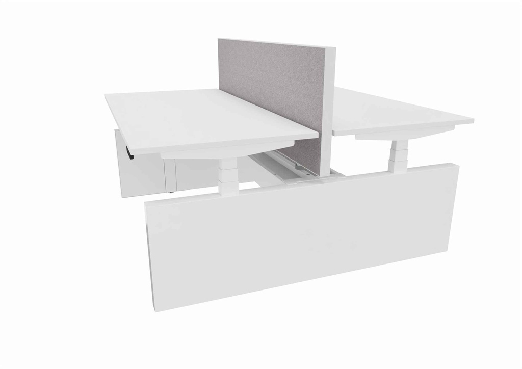 NYK akoestische tussenwand 80cm hoog met aluminium kader