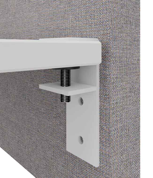 NYK akoestische voorzetwand 80cm hoog met aluminium kader