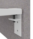 NYK akoestische voorzetwand 80cm hoog met aluminium kader