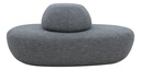 Softline Sisters poef large met rugleuning