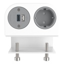 Power Phase Schuko USB AC 25W