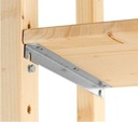Eurorek houten aanbouwstelling 210cm hoog incl. 5 legborden