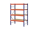 Z1 grootvakstelling 1981x1536x926mm 4 legborden spaanplaat