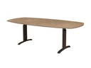 Buroflex 2T Deens ovaal vergadertafel 240x120/90cm