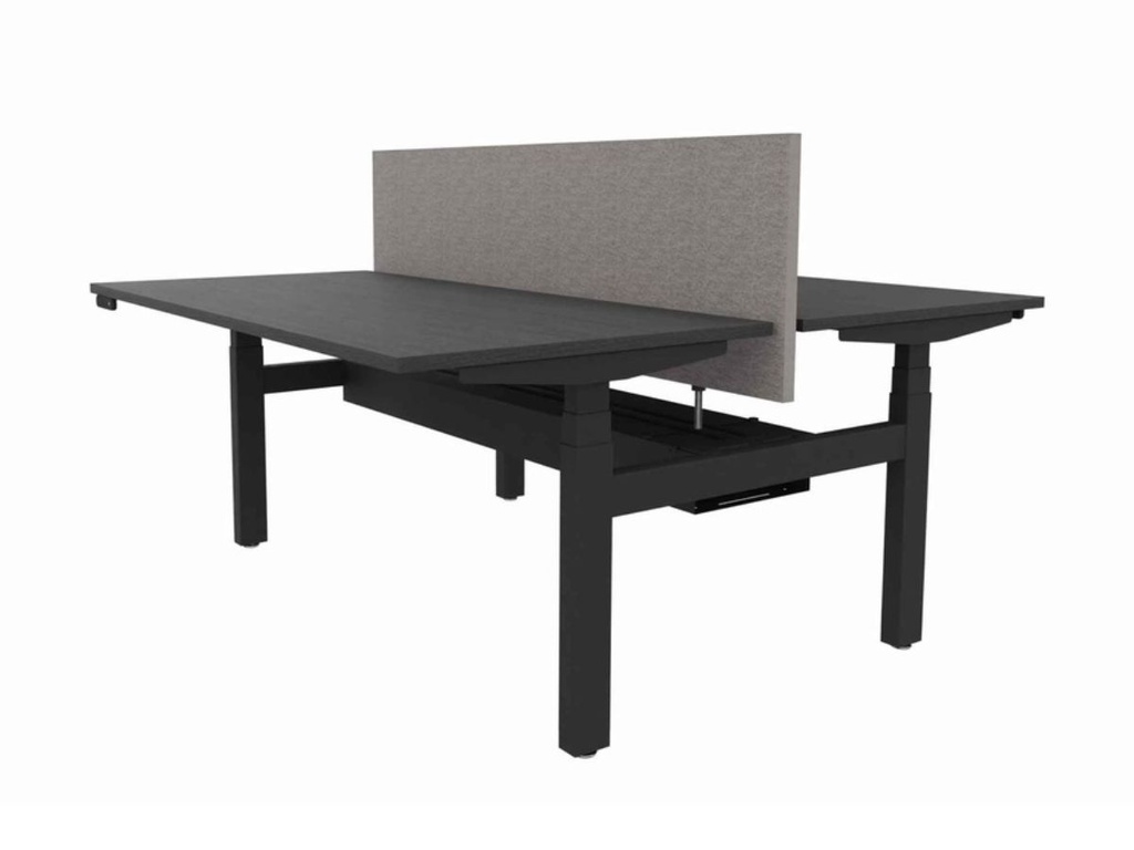 Xpres akoestische tussenwand 70cm hoog rondom gestoffeerd