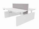 Akoestische tussenwand 80cm hoog aluminium kader