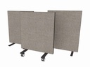 Akoestische roomdivider 200cm hoog aluminium kader