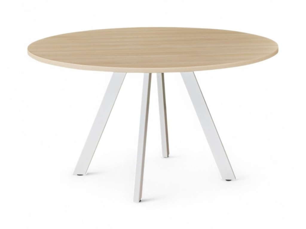 Buroflex A-serie tafel rond 120cm op spinpoot
