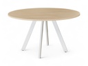 Buroflex A-serie tafel rond 120cm op spinpoot