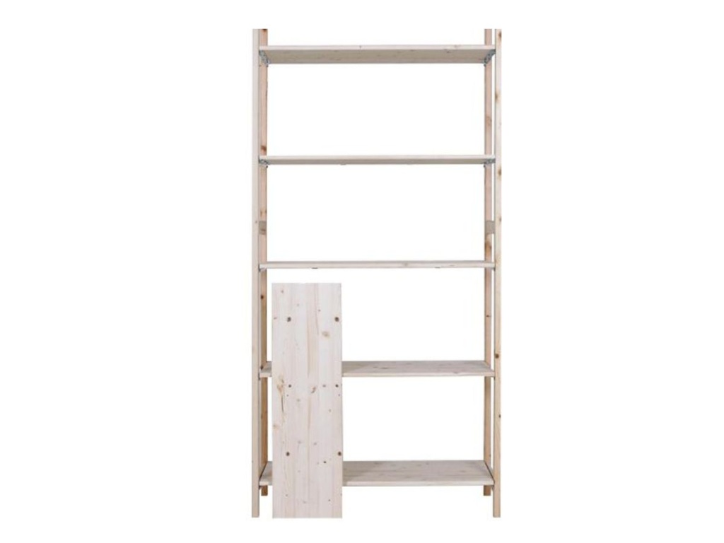 Eurorek houten basisstelling 180cm hoog incl. 5 legborden