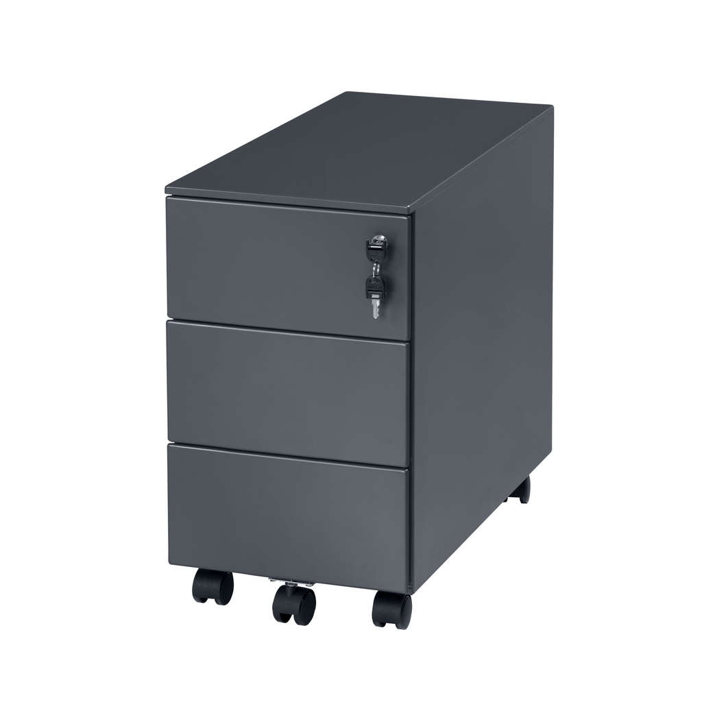 Buroflex verrijdbaar smal ladeblok met 3 laden