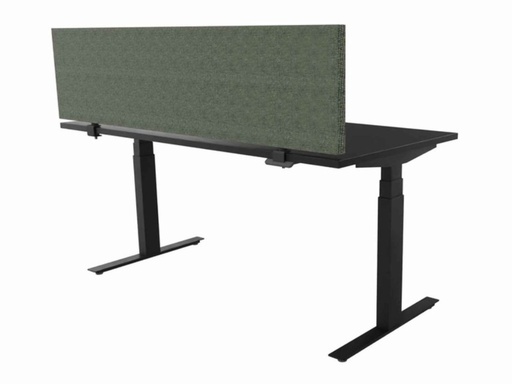 Akoestische opzetwand 55cm hoog rondom gestoffeerd