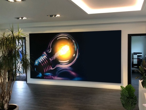 Akoestisch wandpaneel 160cm hoog aluminium kader