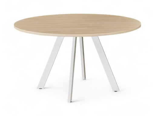 Buroflex A-serie tafel rond 120cm op spinpoot