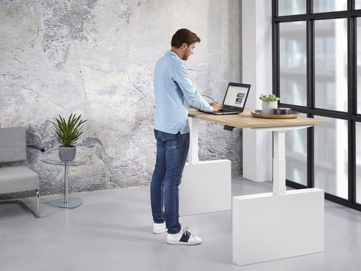 EL+ elektrisch zit/sta bureau met wangen
