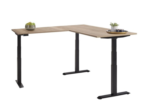 Buroflex EL+ elektrisch zit/sta hoekbureau