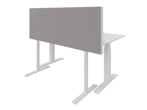 Akoestische bureaudivider 160cm hoog aluminium kader