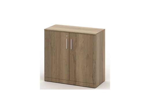 Houten draaideurkast laag