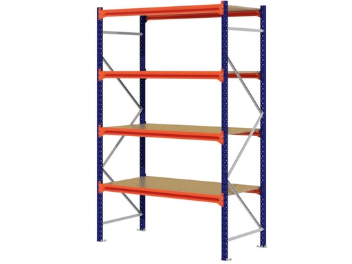 Z1 grootvakstelling 2438x1841x926mm 4 legborden spaanplaat