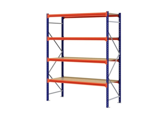 Z1 grootvakstelling 1981x2146x926mm 4 legborden spaanplaat
