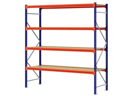 Z1 grootvakstelling 2438x2450x926mm 4 legborden spaanplaat