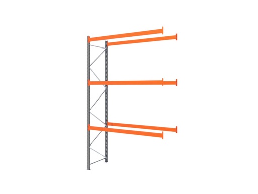 Palletstelling 3000x3600x1100mm aanbouw